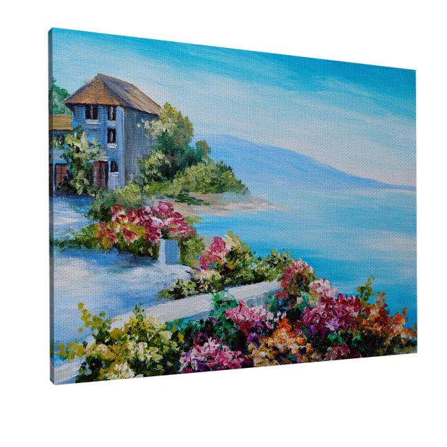 Πίνακας σε καμβά House near sea II
