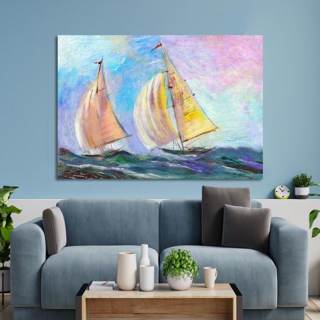 Canvas print Sailing boats