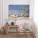 Canvas print Nautilus and starfish