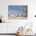 Canvas print Nautilus and starfish