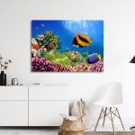 Πίνακας σε καμβά Βυθός, Marine life on the coral reef