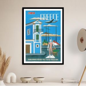 TWA - Greece, αφίσα, κάδρο 