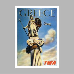 Greece by TWA, αφίσα, κάδρο  2