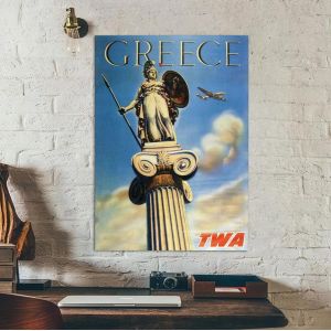 Greece by TWA, poster