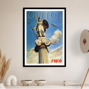 Greece by TWA, αφίσα, κάδρο 