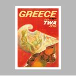 Greece by TWA I, poster