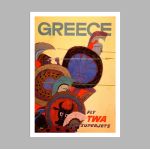 Greece by TWA II, poster