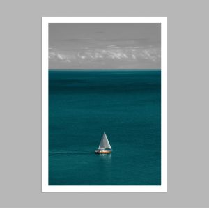 Sailing on turquoize waters αφίσα κάδρο  Αφίσα πόστερ με μαύρη κορνίζα 2