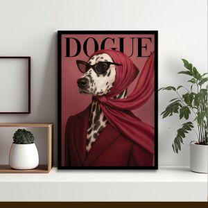 DOGUE αφίσα κάδρο Αφίσα πόστερ με μαύρη κορνίζα, minimal στυλ