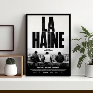 La haine II αφίσα κάδρο Αφίσα πόστερ με μαύρη κορνίζα, minimal στυλ
