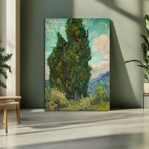 Canvas print Cypresses, Vincent van Gogh