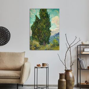 Canvas print Cypresses, Vincent van Gogh 2