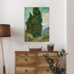 Canvas print Cypresses, Vincent van Gogh