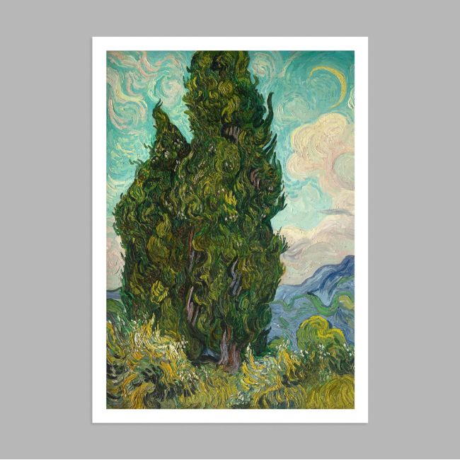 Cypresses, Vincent van Gogh, Poster