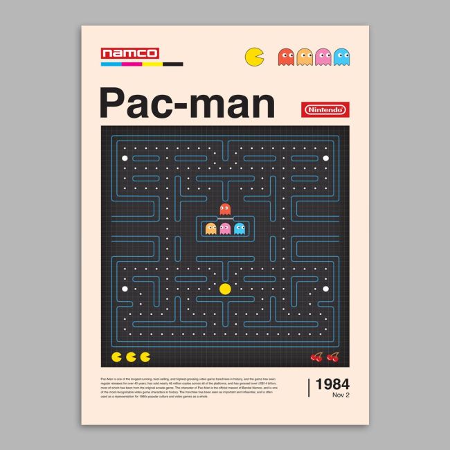 Pac Man αφίσα κάδρο Αφίσα πόστερ με μαύρη κορνίζα, Όψη 15