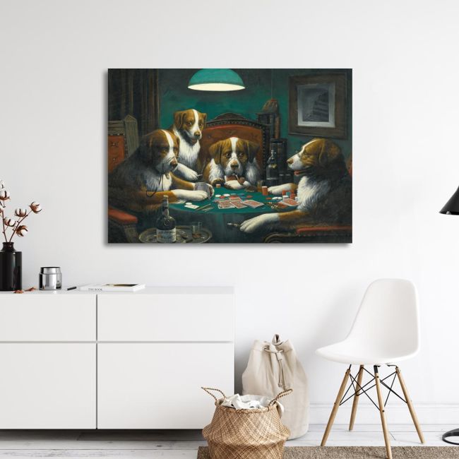 Πίνακας ζωγραφικής, Poker game, Coolidge C. M.