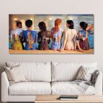 Canvas print Pink FloydBack Catalogue, panoramic