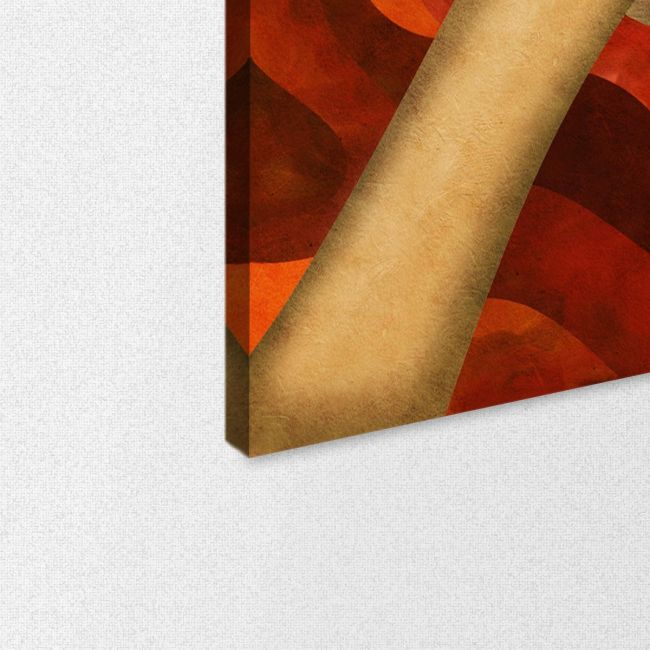 Canvas print Mela rossa in mano