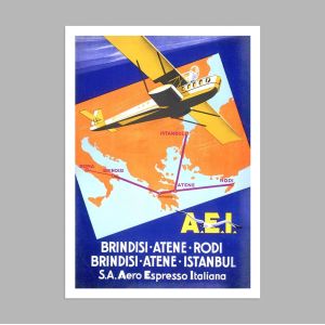 Greece by Aero Espresso I, αφίσα, κάδρο  2