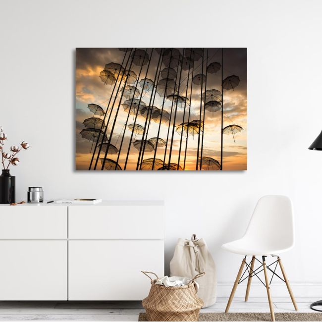 Canvas print Umbrellas Thessaloniki I