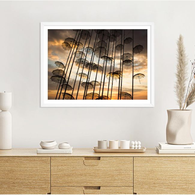 Canvas print Umbrellas Thessaloniki I