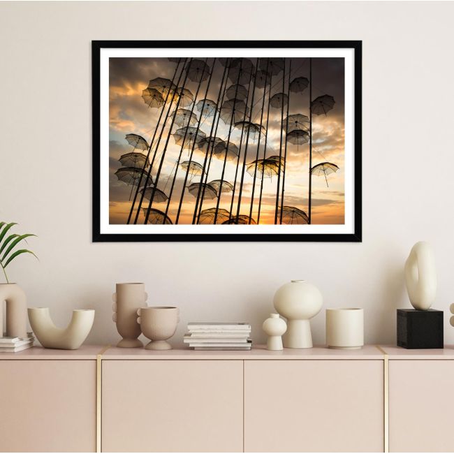 Canvas print Umbrellas Thessaloniki I