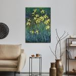 Canvas print Yellow irises, Monet C.