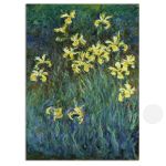 Canvas print Yellow irises, Monet C.