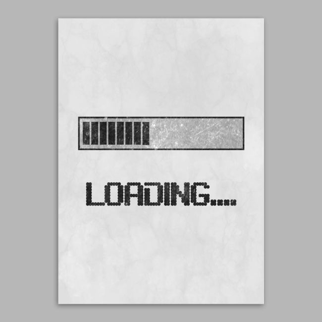 Loading poster Poster with black frame, View 15