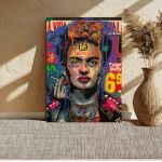 Canvas print Do you smoke, Frida, vertical