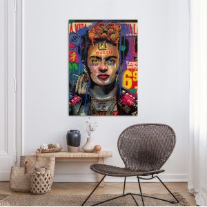 Πίνακας σε καμβά Do you smoke, Frida, κάθετος 2