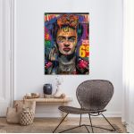 Πίνακας σε καμβά Do you smoke, Frida, κάθετος