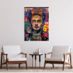 Πίνακας σε καμβά Do you smoke, Frida, κάθετος
