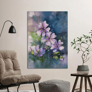 Canvas print, Pink geranium