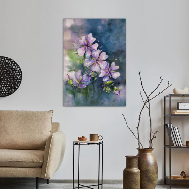 Canvas print, Pink geranium