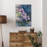 Canvas print, Pink geranium