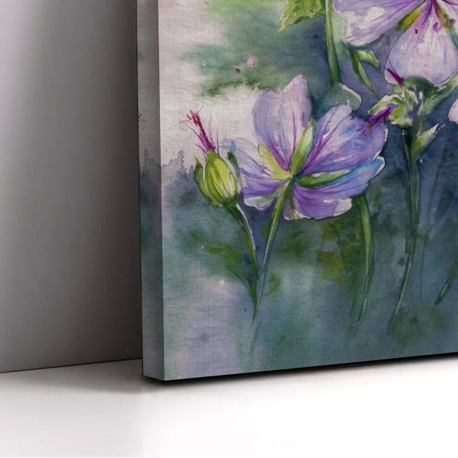 Canvas print, Pink geranium