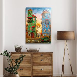 Canvas print City of magic Framed canvas, minimal style 2
