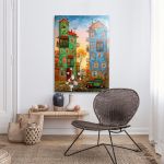 Canvas print City of magic Framed canvas, room application