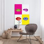 Canvas print Audrey Hepburn pop art Framed canvas, room application