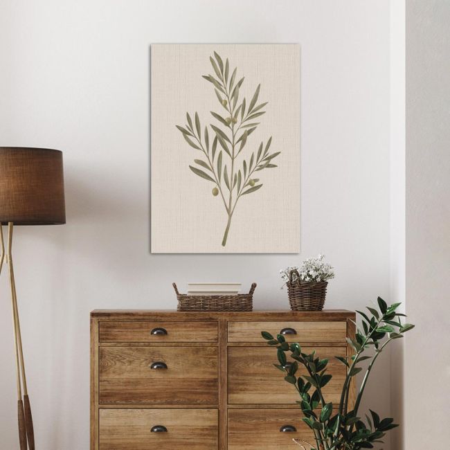 Canvas print Olive branch I