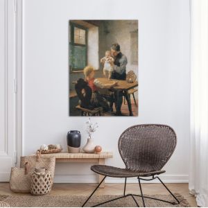 Canvas print First steps, grandfather, Iakovidis 2