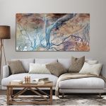Πίνακας σε καμβά Deserts of Africa abstract I, πανοραμικός