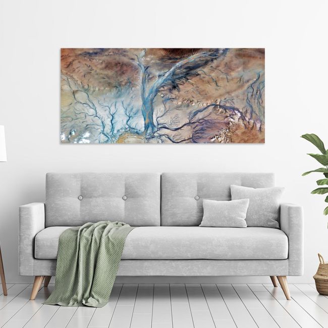 Canvas print Deserts of Africa abstract I, panoramic