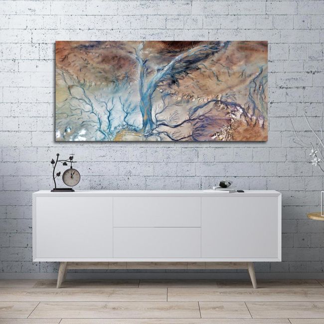 Πίνακας σε καμβά Deserts of Africa abstract I, πανοραμικός
