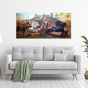Canvas print Achilles triumph, panoramic 2