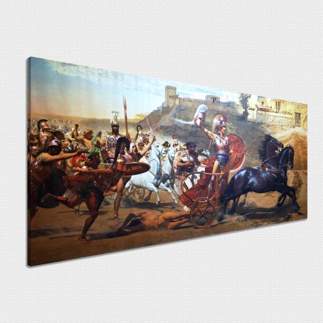 Canvas print Achilles triumph, panoramic