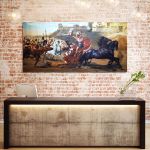 Canvas print Achilles triumph, panoramic