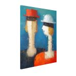 Canvas print You, shadow and light