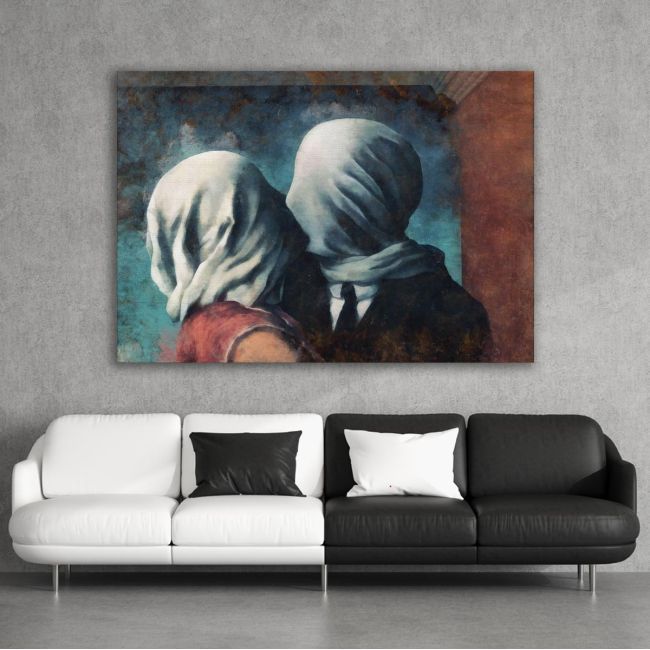 Πίνακας ζωγραφικής The lovers II reart (original R. Magritte)